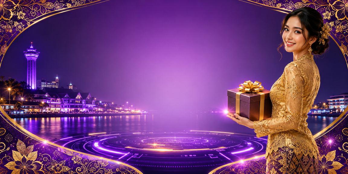 Pengguna Malaysia menerima bonus rebat melalui platform dalam talian barcelona88 dengan pakaian tradisional kebaya